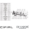 Cifial 600021SY Techno 65 Concealed Thermostatic Shower Valve 2 Outlets Dimension